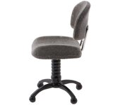 1/12 Casa de muñecas Muebles en miniatura Silla giratoria Silla de escritorio Modelo gris
