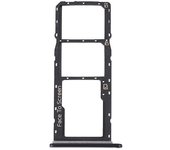 3c Parts Pro Para Zte Blade V40 Vita Sim Card Tray + Sim Card Tray + Micro Sd Card Tray Negro