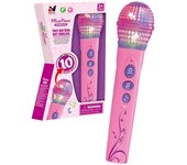 Juguete de micrófono para niños con canciones de juego de luz Micrófono de música Actuaciones Juguetes Rosa