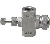 1/4bsp Boquilla de enfriamiento atomizante de aire Tipo sifón Tipo conocono en forma de boquilla hacia abajo
