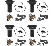 4Set para V-MAX 1200 Vmax -2000 V-2000 V-MAX1200 Kit de reparación de carburador de motocicleta Émbolo negro
