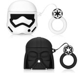 Heytea Star Airpods Case2 Wars Pack, Funda protectora a prueba de golpes Cubierta Skins con llavero Compatible con Apple AirPod 2 y 1