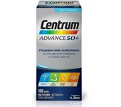 Centrum Advance 50+ Minerales Tabletas Multivitaminas Nutrientes Esenciales 100 Tabletas