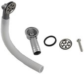Fregadero de cocina Escurridor Lateral Circular Desbordamiento Accesorios del lavabo Tubo de desbordamiento para fregadero Expandab