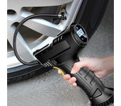 120w Coche Bomba de aire eléctrica Neumático de coche Bomba inflable compresor de aire recargable portátil Equipo inflador de neumáticos automático...