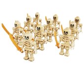 Unbrand Conjunto de 10pcs Skull Ninjago Figuras Bloques de construcción Juguetes Amarillo