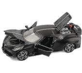 Elsavct 1:32 Coche de juguete Bugatti Lavoiturenoire Toy Alloy Car