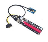 Mini PCIe a PCI Express 16X Riser para portátil Tarjeta gráfica externa EXP GDC BTC Miner MPCIe a PCI Negro rojo