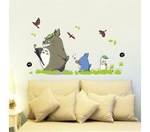 Dhrs Nueva Animación dibujos animados Vinilo Totoro Pegatinas de pared para niños Sala Café / bar / hogar Decoración Póster Totoro Fondos de pantal...