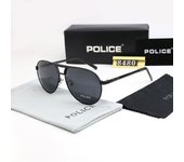 Policía Hombres Polarizados Uv400 Gafas de Sol Aviador Gafas de Conducción Black