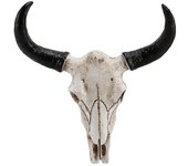 Resina Longhorn Cow Head Wall Hanging Decor 3d Animal Sculpture Figurines Crafts Horns Decor color de la imagen
