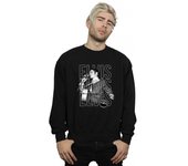 Absolute Cult Elvis Triple Logo De Hombre Sudadera de Retrato Negro Large