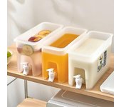 Nevera jarra de agua jarra de jugo con grifo nevera jarra de agua helada olla de agua potable 3500ml