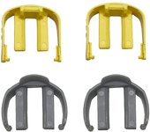 2Set Amarillo y Gris para K2 K3 K7 Gatillo de la lavadora a presión y reemplazo de la manguera C Abrazadera de clip para manguera para Amarillo Gris