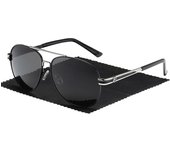 Nuevas gafas de sol polarizadas BMW para hombre Espejo del conductor Gafas de sol Toad Mirror de marco grande Gafas de sol de marca Gris plata negro