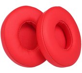 2pcs almohadillas de reemplazo almohadilla para la oreja para Beats Solo 2 / 3 auriculares inalámbricos en la oreja Negro rojo