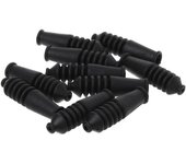10pcs Cable de freno de bicicleta Tapa de cola Protector final Cubierta De bicicleta Accesorios de bicicleta Negro