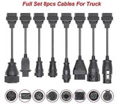 Promoción Camiones Cable Juego completo 8 Cables de camión Herramienta de diagnóstico Obd Obdii Obd 2 Cable de conexión para Vd Tcs Cdp Pro Plus Ob...