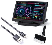 Monitor de computadora de 5 pulgadas para mini caja ITX IPS TYPE-C Pantalla secundaria CPU GPU Con base de cable