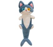 Unbrand Lindo peluche tiburón gato juguete, dibujos animados suave peluche tiburón gato almohada largo tiro almohada para dormir 50cm