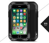Carcasa hermética iPhone 7 / 8 Estándar Militar Cristal templado LoveMei Negro