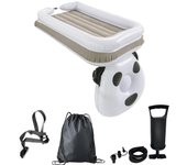 Cama de viaje inflable para niños pequeños Colchón de aire con bomba de mano Juego divertido portátil Panda