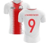 Airo Sportswear 2025-2026 Camiseta de fútbol Poland Home Concept (Lewandowski 9) - Niños Blanco XSB