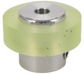 Rueda de medición de rueda de codificador industrial de poliuretano de aluminio de 100 mm para medir el codificador rotativo