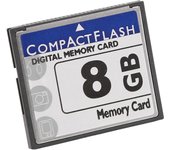 Tarjeta de memoria Compact Flash profesional de 8 GB (blanco y azul) Azul blanco