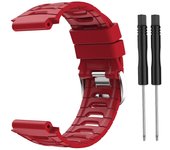 Correa de reloj INF Silicona Garmin 920XT Rojo