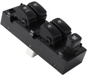 Interruptor de control de elevalunas eléctrico eléctrico delantero izquierdo del lado del conductor para Hyundai Getz 2005 93570-1C11 negro