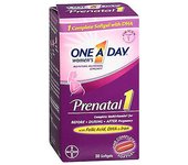 Bayer One A Day Women's Prenatal 1 Cápsulas Blandas, 30 Cápsulas (Paquete de 1)