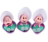 Shanghai Yiting Trading Co Ltd 3Pcs/Set Kawaii Alicia en el País de las Maravillas Joven Ostra Bebé Figura de Acción Muñecas Juguetes SHYTMV One Size