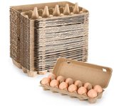 20 piezas de cartón cartones de huevos pulpa de papel en blanco cartones de huevos una docena de cartones de huevos contenedor de huevo vacío Como ...