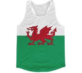 Airo Sportswear Wales Bandera Running Chaleco Verde M
