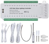 Escalera Led Sensor de movimiento Controlador de inducción de escalera inteligente Led Strip Dimmer Luz de escalera Blanco