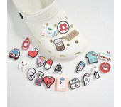 10pcs Shoe Charms Cartoon Medical Shoe Buckle Decorations Fit Croc Wristband