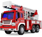 Juguete del camión de bomberos, coches inerciales, con luces y sonidosregalos de juguetes educativos compatibles con4 5 6 años de edad niños y niñas-A