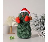 Pxcl Árbol de Navidad eléctrico cantando y bailando juguete de peluche navideño, árbol de Navidad verde decoraciones navideñas animadas regalos de ...