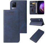 Funda de cuero para vivo V21 4G Azul