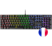 teclado mecanico mars gaming mk422 en frances black switch marron pr de 100hz anti-ghosting avanzado iluminacion rgb