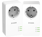 kit 2 adaptador de homeplug ethernet d-link dhp-p601av gigabit sin perdida de enchufe
