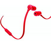 auriculares intrauditivos jbl pure bass drivers 9mm cable plano funcion manos libres rojo jblt110red