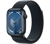 apple watch series 9 gps 45mm midnight aluminium case with midnight sport loop