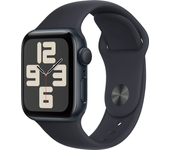 apple watch se gps 40mm midnight aluminium case with midnight sport band - s m
