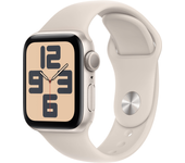 apple watch se gps 40mm starlight aluminium case with starlight sport band - m l