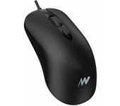 ratón netway - mouse óptico, usb, 2400 dpi, bp700  negro