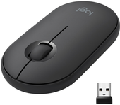 pebble m350 wireless mouse graphite 2.4ghz bt emea in
