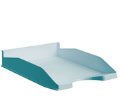 bandeja ecogreen 100  reciclado y reciclable apilable azul pastel 345x255x60 mm archivo 2000 742 az ps