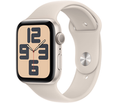 apple watch se gps 44mm starlight aluminium case with starlight sport band - s m